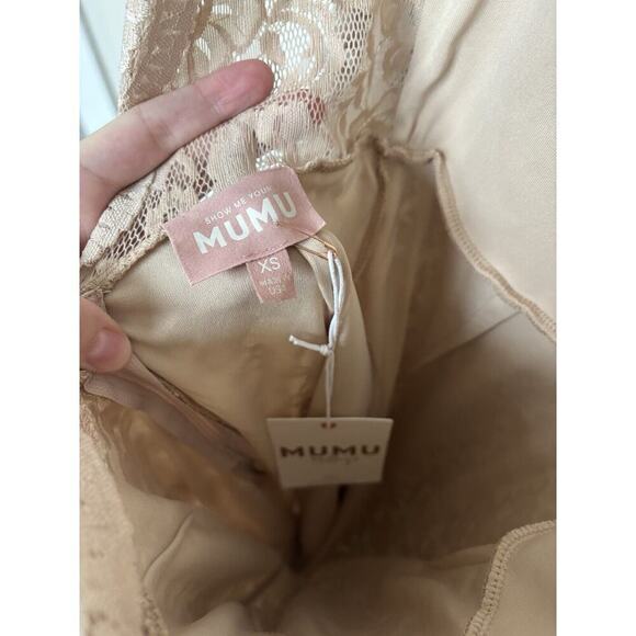 Show Me Your MuMu Natalie Maxi Dress Open Back long sleeve Lace xs wedding bride - Picture 8 of 8